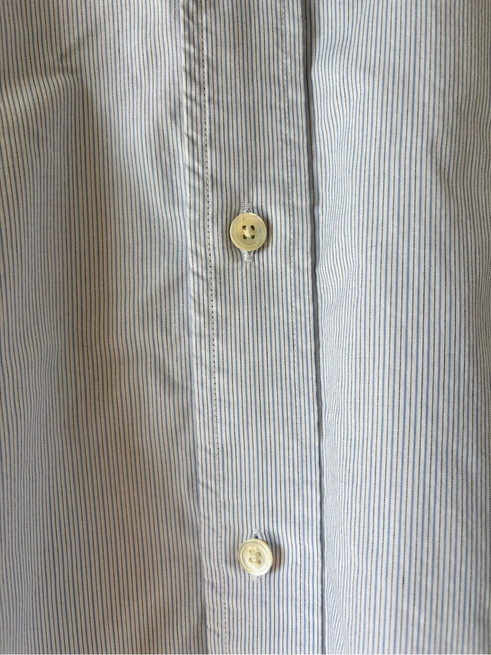 Banana Republic Blue Cotton Men's Dress Shirt Slim Fit